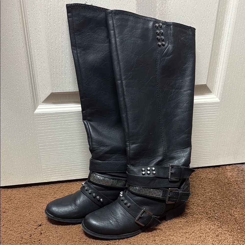 Not Rated Black Tall Boots